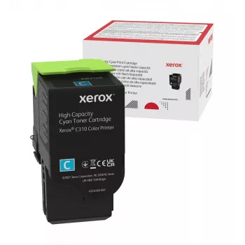 Xerox Genuine® C310 Έγχρωμος Εκτυπωτής/C315 Έγχρωμο Πολυμηχάνημα Κυανό Τόνερ Υψηλής Απόδοσης (5500 σελίδες) - 006R04365