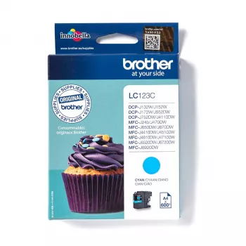 Brother LC123C μελανοδοχείο 1 τεμ. γνήσιο κυανό