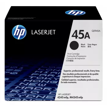 HP 45A γνήσιο τόνερ LaserJet μαύρο, 18.000 σελίδες, μαύρο, 1 τεμ.