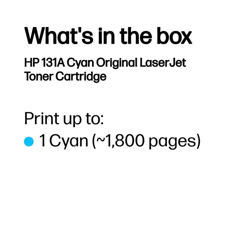 HP 131A κυανό γνήσιο τόνερ LaserJet