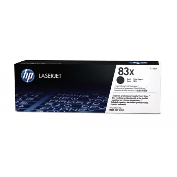 HP 83X μαύρο γνήσιο τόνερ LaserJet υψηλής απόδοσης, 2200 σελίδες, μαύρο, 1 τεμ.