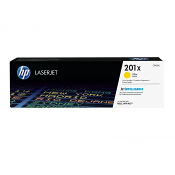 HP 201X High Yield κίτρινο γνήσιο τόνερ LaserJet, 2300 σελίδες, κίτρινο, 1 τεμ.