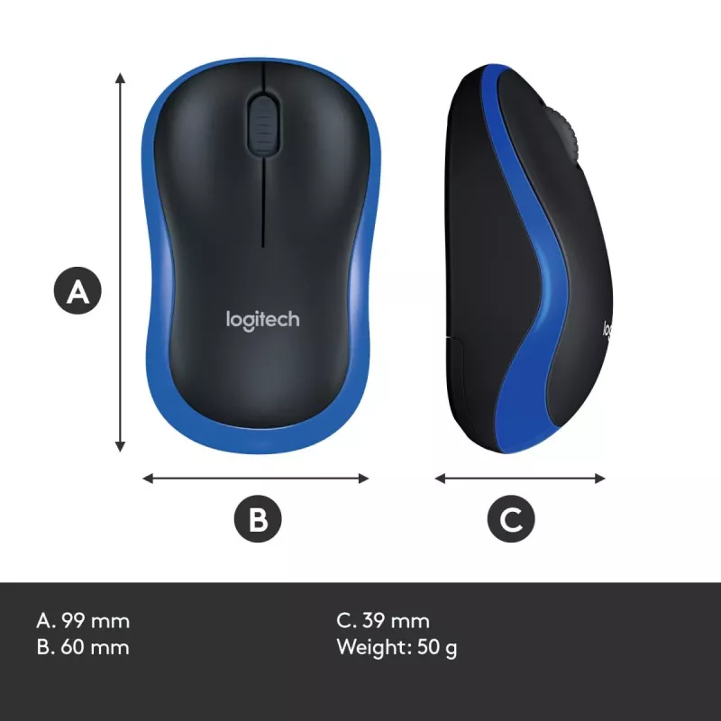Logitech ασύρματο ποντίκι μπλε 910-002239