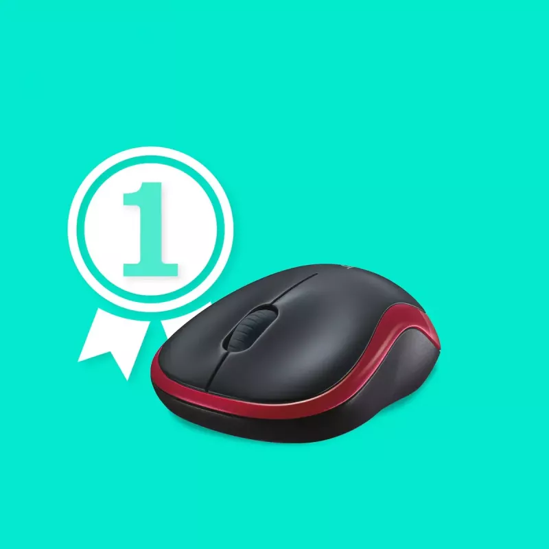 Ποντίκι Logitech M185 ασύρματο κόκκινο