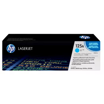 HP 125A κυανό γνήσιο τόνερ LaserJet, 1400 σελίδες, κυανό, 1 τεμ.