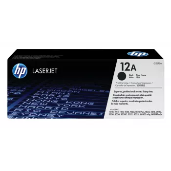 HP 12A μαύρο γνήσιο τόνερ LaserJet