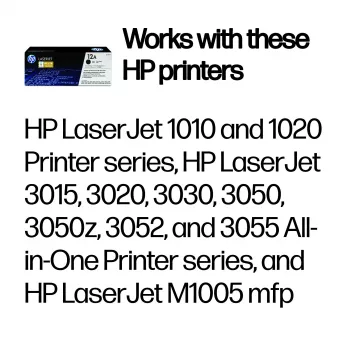 HP 12A μαύρο γνήσιο τόνερ LaserJet
