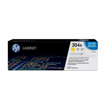 HP 304A κίτρινο γνήσιο τόνερ LaserJet, 2800 σελίδες, κίτρινο, 1 τεμ.