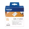 Ετικέτες αποστολής Brother DK11202 μαύρο σε λευκό 62 mm