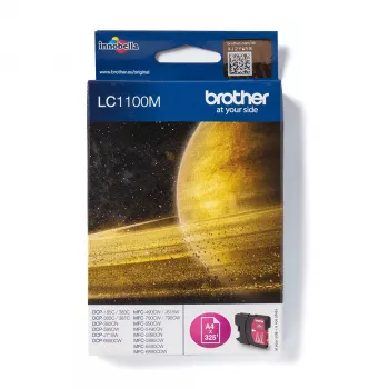 Brother LC-1100M δοχείο μελανιού, 325 σελίδες, ματζέντα, για DCP-385C/585CW/J715W, MFC-490CW/J615W/6490CW