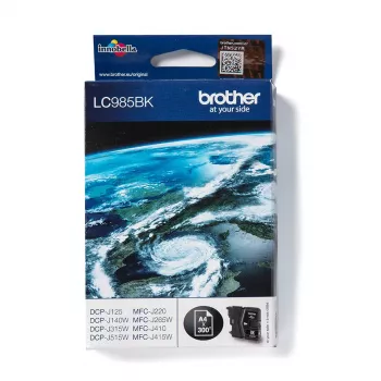 Brother LC985BK μελανοδοχείο, 1 τεμ., γνήσιο, μαύρο