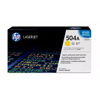 HP 504A κίτρινο γνήσιο τόνερ LaserJet, 7000 σελίδες, κίτρινο, 1 τεμ.