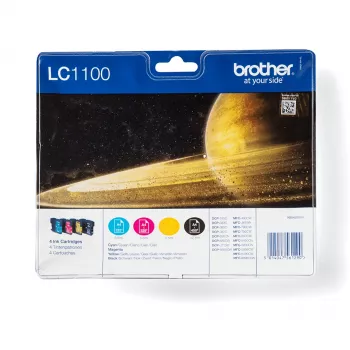 Brother LC1100VALBPDR μελανοδοχείο 4 τεμ. γνήσιο μαύρο, κυανό, ματζέντα, κίτρινο
