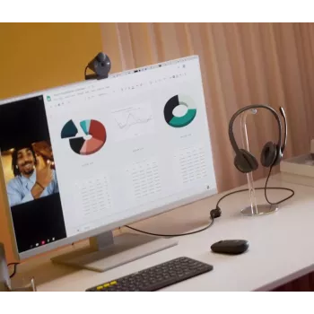 LOGITECH headset - H390 - USB-A - μαύρο