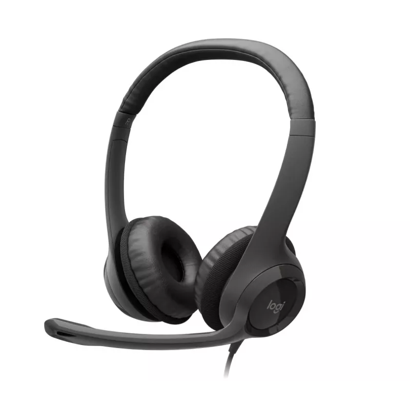 LOGITECH headset - H390 - USB-A - μαύρο