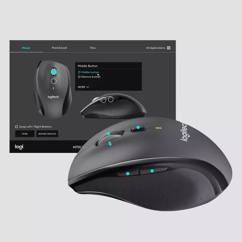 Ποντίκι Logitech Marathon M705 RF Wireless