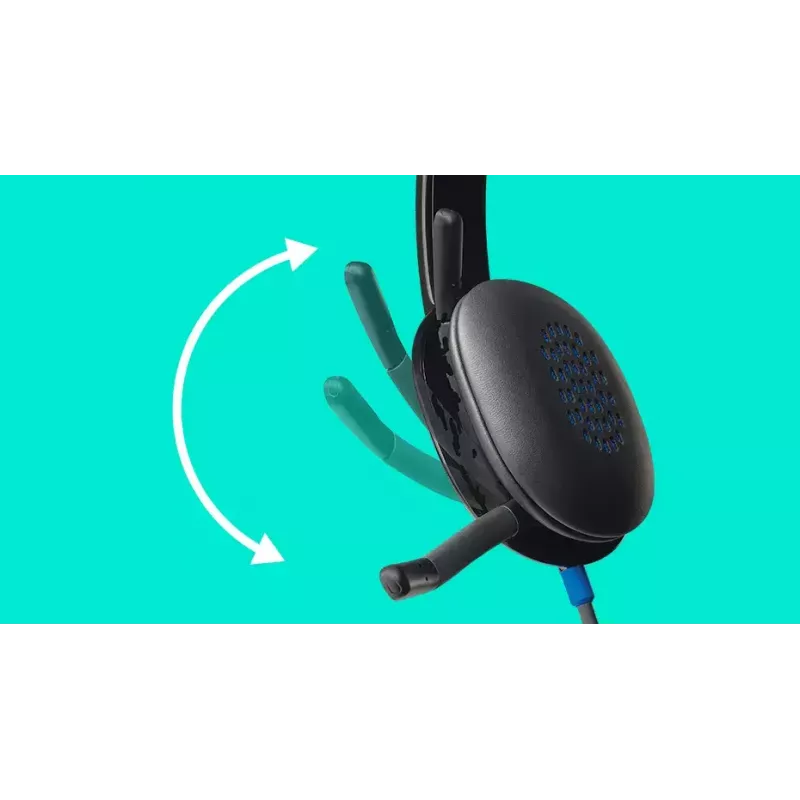 Headset Logitech H540 ενσωματωμένο μικρόφωνο USB Type-A μαύρο