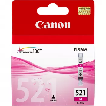 Canon CLI-521M ματζέντα μελανοδοχείο, ματζέντα, χρωστική μελάνη, 1 τεμ.