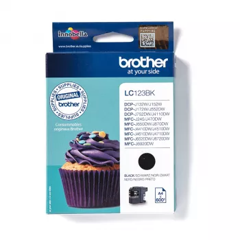 Brother LC123BK μελανοδοχείο 1 τεμ. γνήσιο μαύρο