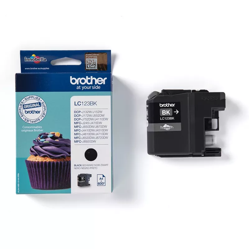 Brother LC123BK μελανοδοχείο 1 τεμ. γνήσιο μαύρο