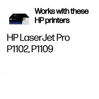 HP 85A συσκευασία 2 τεμ. μαύρα γνήσια δοχεία τόνερ LaserJet