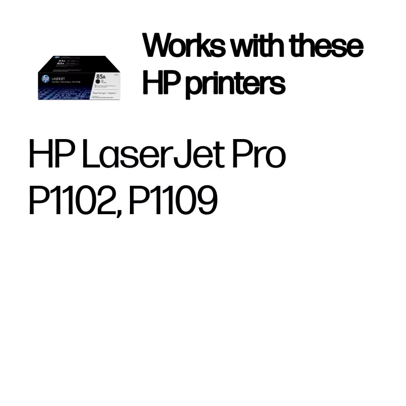 HP 85A συσκευασία 2 τεμ. μαύρα γνήσια δοχεία τόνερ LaserJet