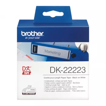 Ετικέτα εκτυπωτή Brother DK-22223 λευκή