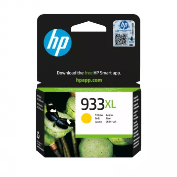 HP 933XL κίτρινο γνήσιο μελανοδοχείο υψηλής απόδοσης, κίτρινο, 1 τεμ., 825 σελίδες