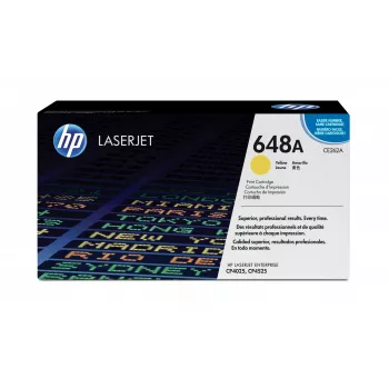 HP 648A κίτρινο γνήσιο δοχείο τόνερ LaserJet, 11000 σελίδες, κίτρινο, 1 τεμ.