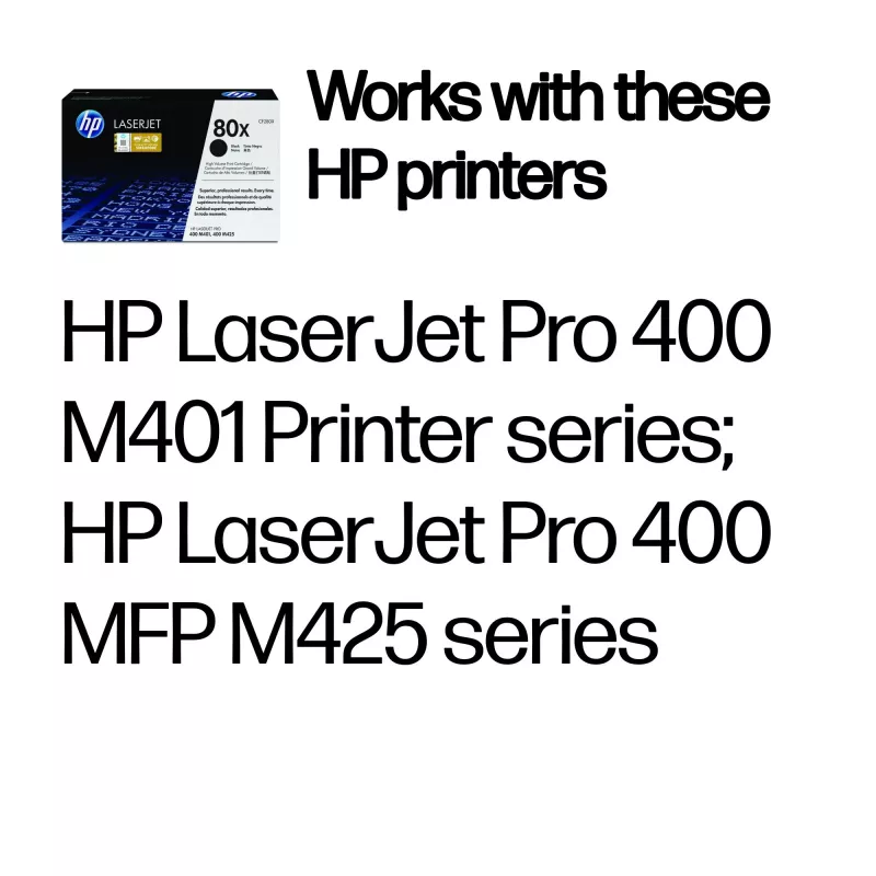 Κασέτα τόνερ HP 80X High Yield CF280X 10000 σελίδες μαύρη