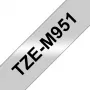 Brother TZE-M951 ταινία ετικετών μαύρη σε ασημί