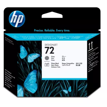 HP 72 γκρι και φωτογραφική μαύρη κεφαλή εκτύπωσης DesignJet