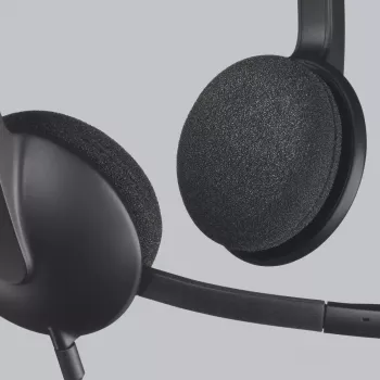 LOGITECH H340 - USB - ακουστικό - μαύρο