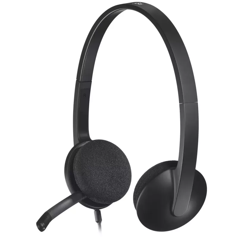 LOGITECH H340 - USB - ακουστικό - μαύρο