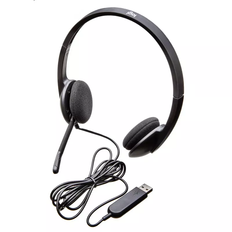 LOGITECH H340 - USB - ακουστικό - μαύρο