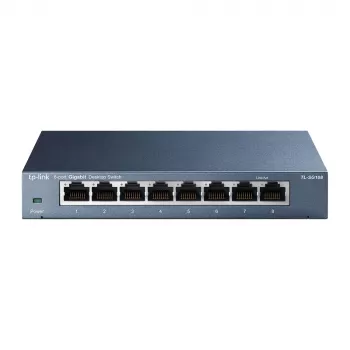 Διακόπτης δικτύου TP-Link 8-Port 10/100/1000Mbps Desktop, μη διαχειριζόμενος, Gigabit Ethernet (10/100/1000), Full Duplex