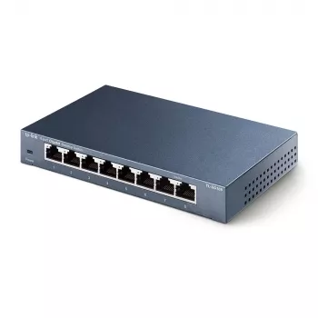 Διακόπτης δικτύου TP-Link 8-Port 10/100/1000Mbps Desktop, μη διαχειριζόμενος, Gigabit Ethernet (10/100/1000), Full Duplex