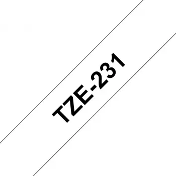 Brother TZE-231 ταινία ετικετών μαύρη σε λευκή