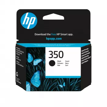 HP 350 γνήσιο μαύρο δοχείο μελάνης