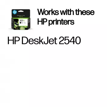 HP 301XL γνήσιο δοχείο μελάνης μαύρο, υψηλή απόδοση, μαύρο, 1 τεμ., 360 σελίδες