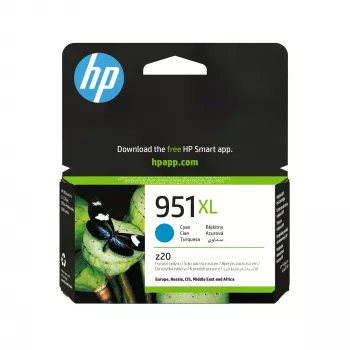 HP 951XL γνήσιο δοχείο μελάνης cyan (υψηλή απόδοση)