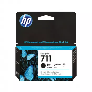HP 711 38 ml μαύρο δοχείο μελάνης DesignJet, HP DesignJet T100, T120, T125, T130, T520, T525, T530 Printer series, Thermal inkjet, μαύρο, Singapore, Malaysia, 119 mm, 126 mm