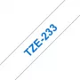 Brother TZE-233 ταινία σήμανσης μπλε σε λευκό