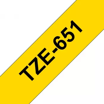 Ταινία σήμανσης Brother TZE651 24mm κίτρινο