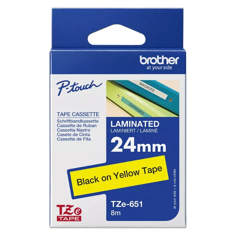 Ταινία σήμανσης Brother TZE651 24mm κίτρινο