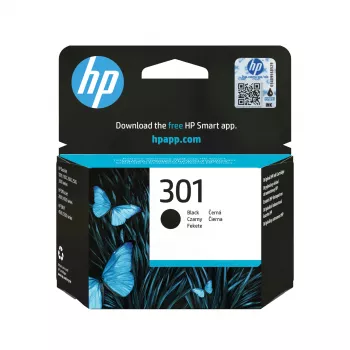 HP 301 γνήσιο δοχείο μελάνης μαύρο