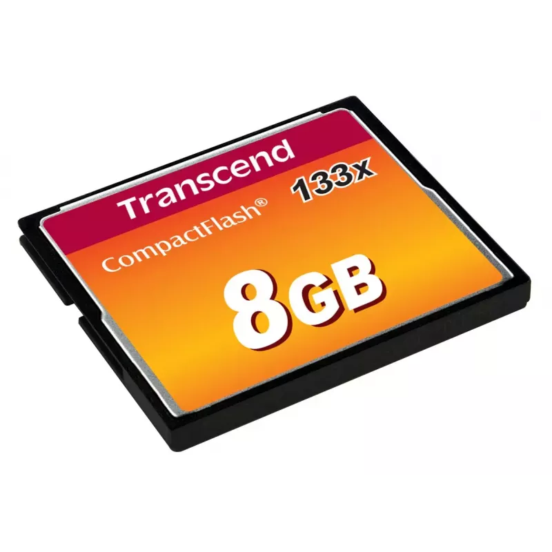 Κάρτα CompactFlash Transcend TS8GCF133, 8GB, 50MB/s ανάγνωση, 20MB/s εγγραφή