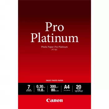 Canon PT-101 Pro Platinum φωτογραφικό χαρτί A4 – 20 φύλλα
