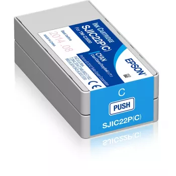 Epson SJIC22P(C): Φυσίγγιο μελάνης για ColorWorks C3500 (κυανό)