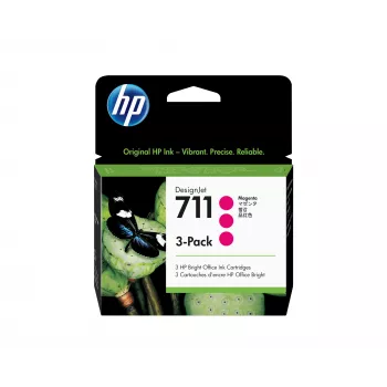 HP 711 συσκευασία 3 τεμ. 29 ml ματζέντα φυσίγγια μελάνης DesignJet